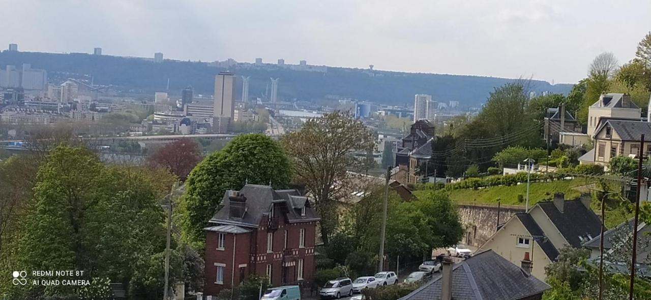 Charmante Villa Familiale A Rouen Bonsecours Exteriör bild